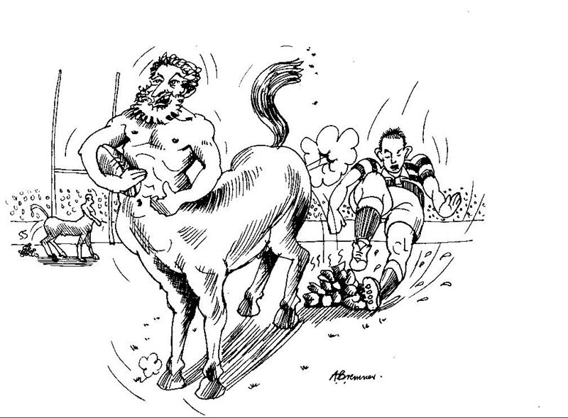 rugby pcts 14.jpg - One of a series of cartoons for Cobham rugby club by Aidan Bremner.